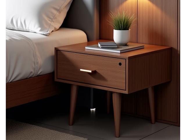 Eleganter Nachttisch mit Schublade und minimalistischem Design