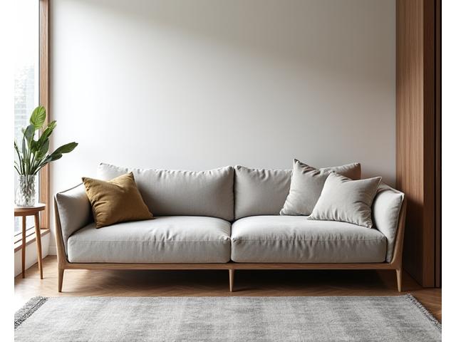 Modernes Sofa mit Holzrahmen